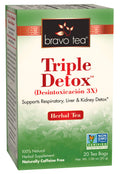 Bravo Tea Triple Detox Herbal Tea Caffeine Free 20 Tea Bags